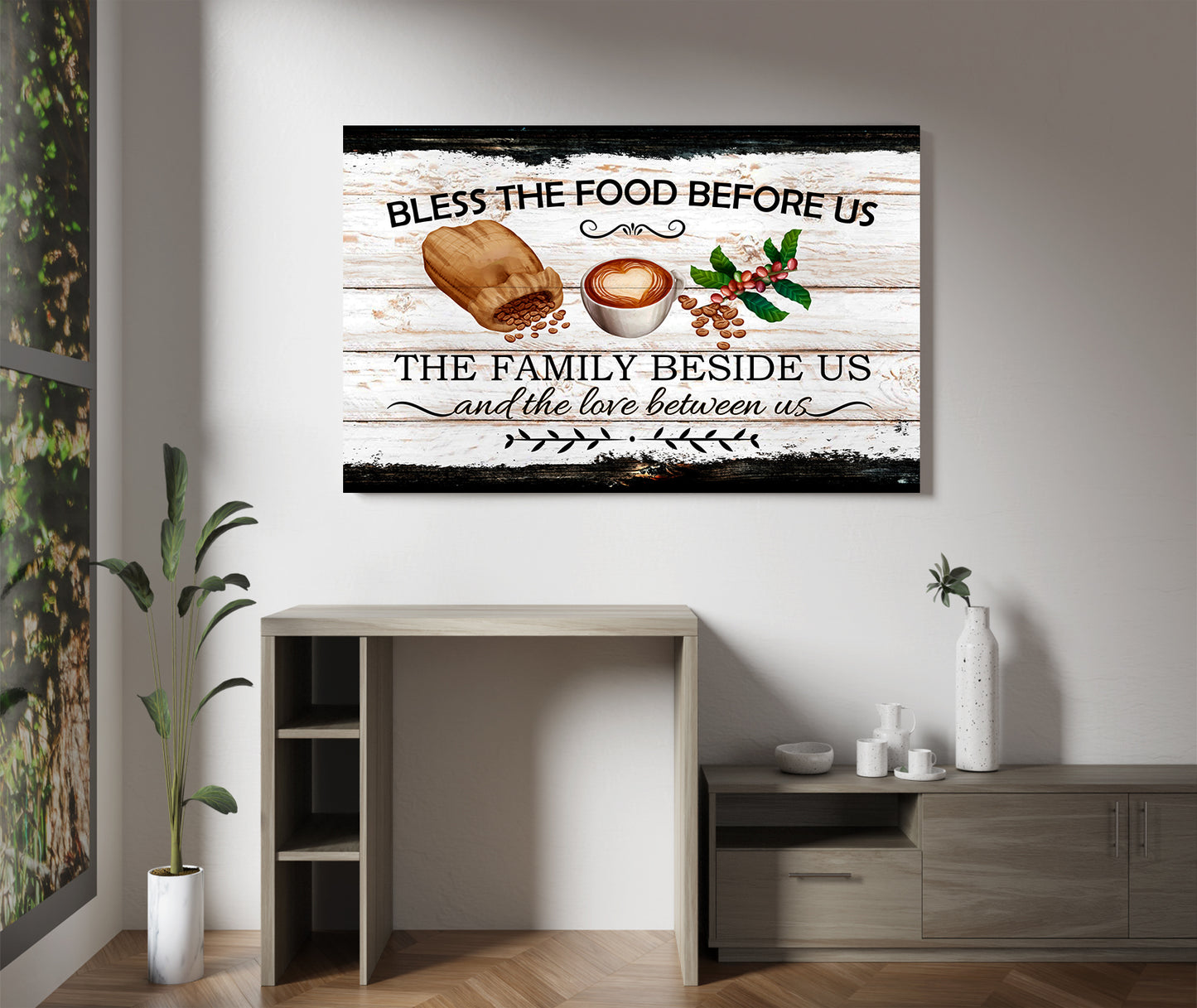 Bless the food sign