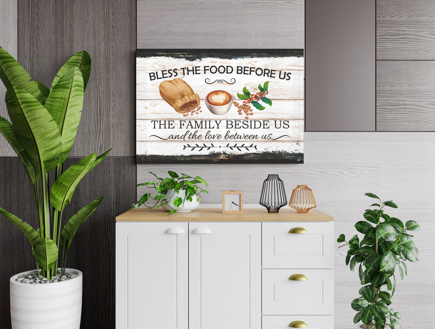 Bless the food sign
