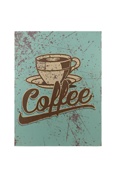 Coffee metal poster