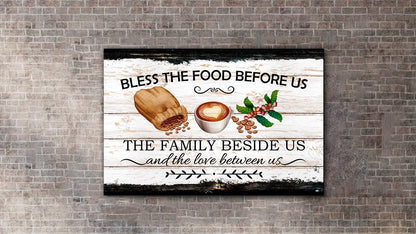 Bless the food sign