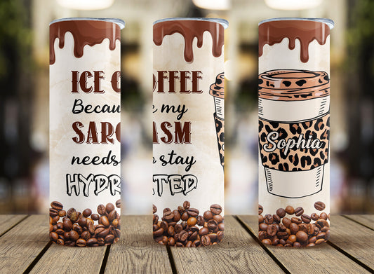 Ice coffee tumbler